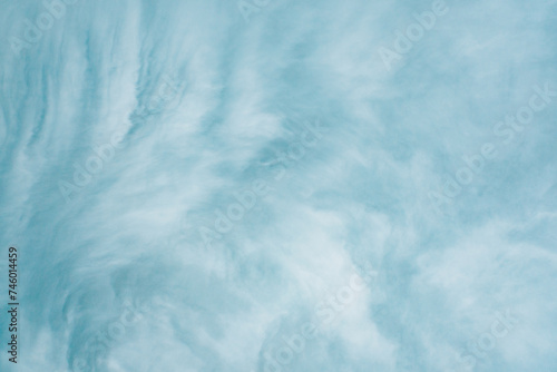 Ethereal blue cloud texture for serene spring backgrounds photo