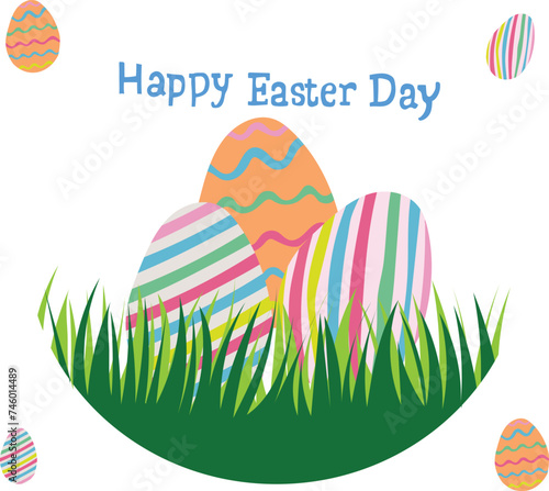 happy easter day is celebrated every year on March.