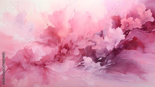 pink abstract painting watercolor