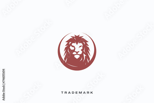 lion animal strong supreme vector logo king dominant majestic logo