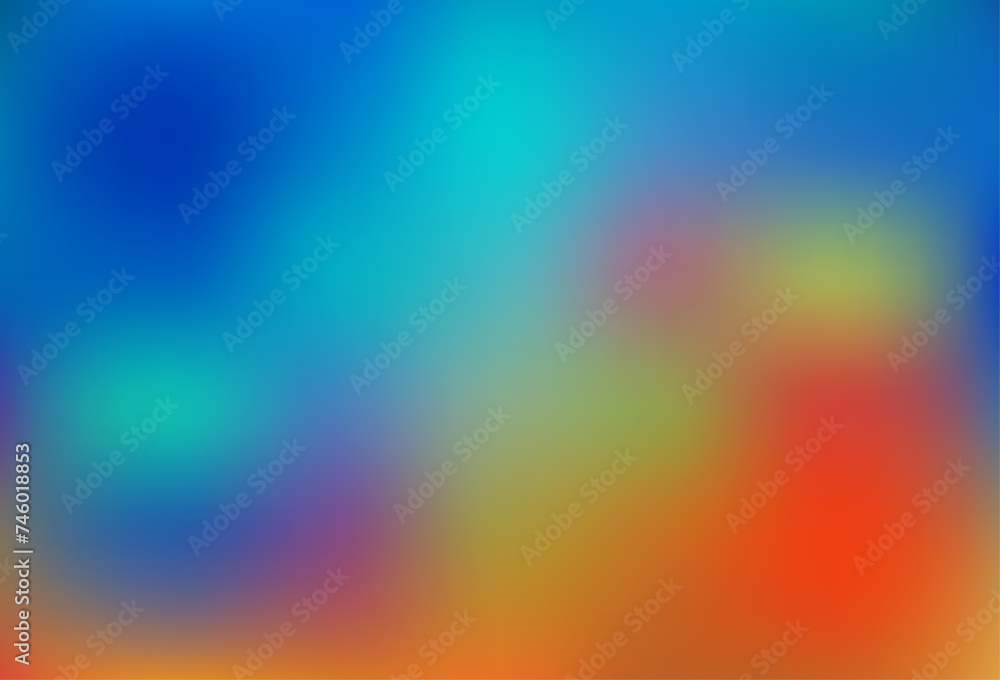 Obraz premium Light Blue, Red vector bokeh and colorful pattern.