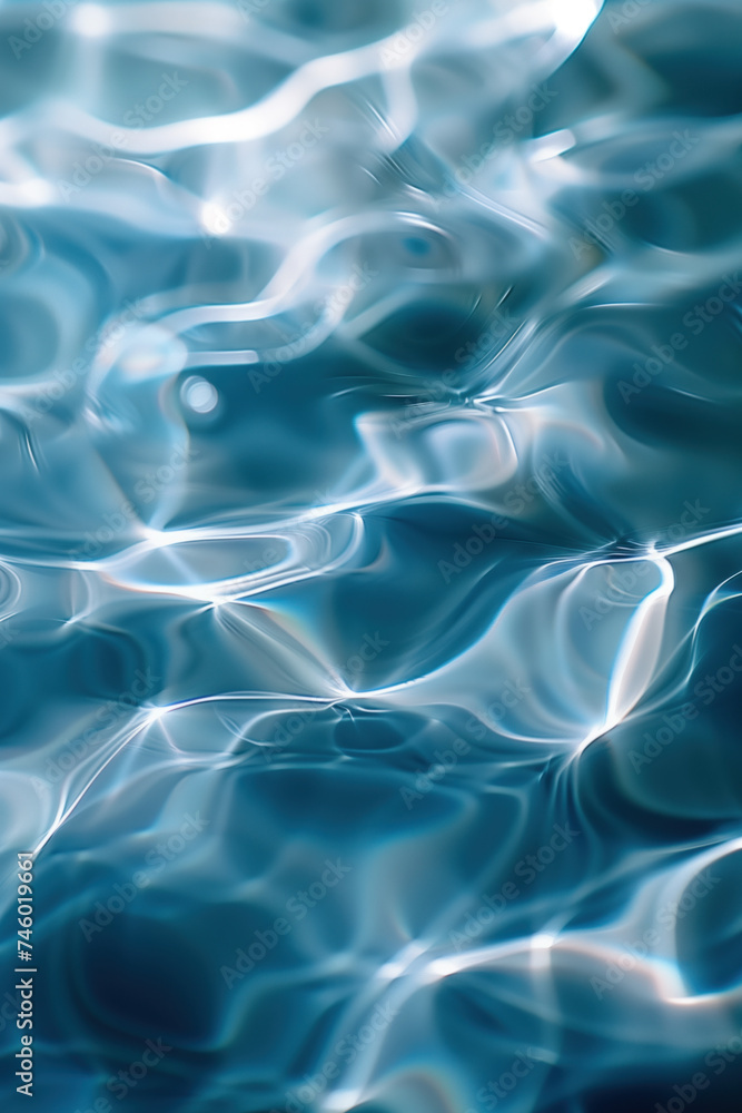 Obraz premium Abstract background with reflections and caustics. Futuristic background image. Created with Generative AI technology.
