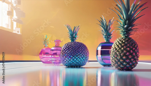 pineapple in a glass