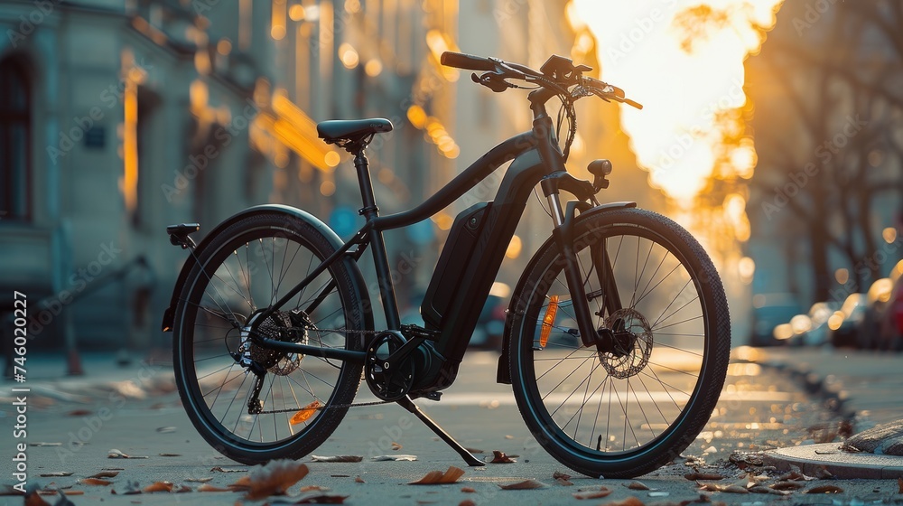 Electric bike, sustainable life in the city, low cost transportation