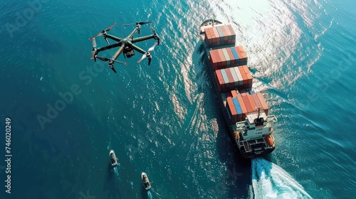 Small commercial drone attacks  commercial freightliner on red sea