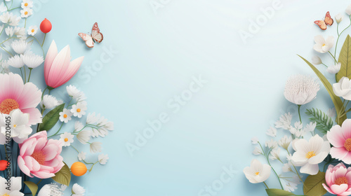 Happy Easter Bunny  sale banner.. Mobile website social media banner  poster  email template and newsletter design  ad  promotional material. Vector illustrations