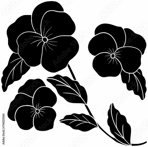 plant illustration tree silhouette nature logo fruit icon flower outline floral garden leaf berry branch ripe dogwood green natural shape of leaf berry for vector graphic background