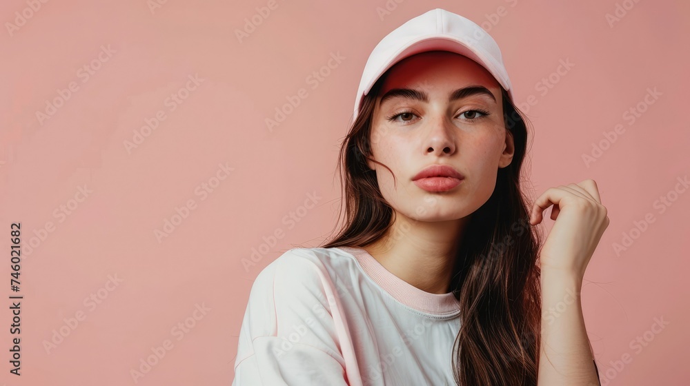 high-quality photo of a woman in sportswear on a light background high-quality photo of a woman in sportswear on a light background