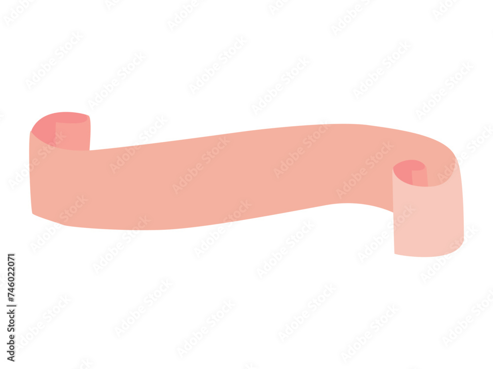 Simple pink ribbon isolated on white. Tape, band. set of characters for text banner. Decorative tape. linear icon vintage banner, graphic sale badge. Simple pink ribbon isolated on white. Tape, band. set of characters for text banner. Decorative tape. linear icon vintage banner, graphic sale badge.