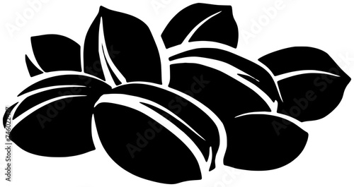 plant illustration food silhouette healthy logo pistachio icon nature outline snack nut green nuts natural leaf shell organic ingredient shape of green nuts for vector graphic background