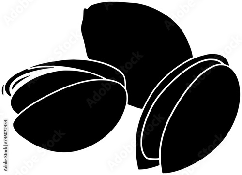 plant illustration food silhouette healthy logo pistachio icon nature outline snack nut green nuts natural leaf shell organic ingredient shape of green nuts for vector graphic background