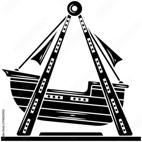 carnival illustration park silhouette boat logo amusement icon festival outline attraction swing entertainment carousel holiday wheel play ride vacation shape of entertainment carousel for vector grap