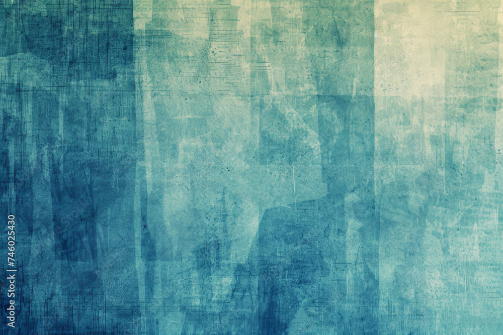 Fototapeta Watercolor Whispers, Abstract Art in Blue