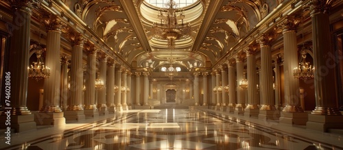 Luxurious Baroque Hall © yganko