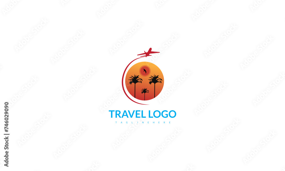 Naklejka premium Tainbow vintage travel t shirt design template