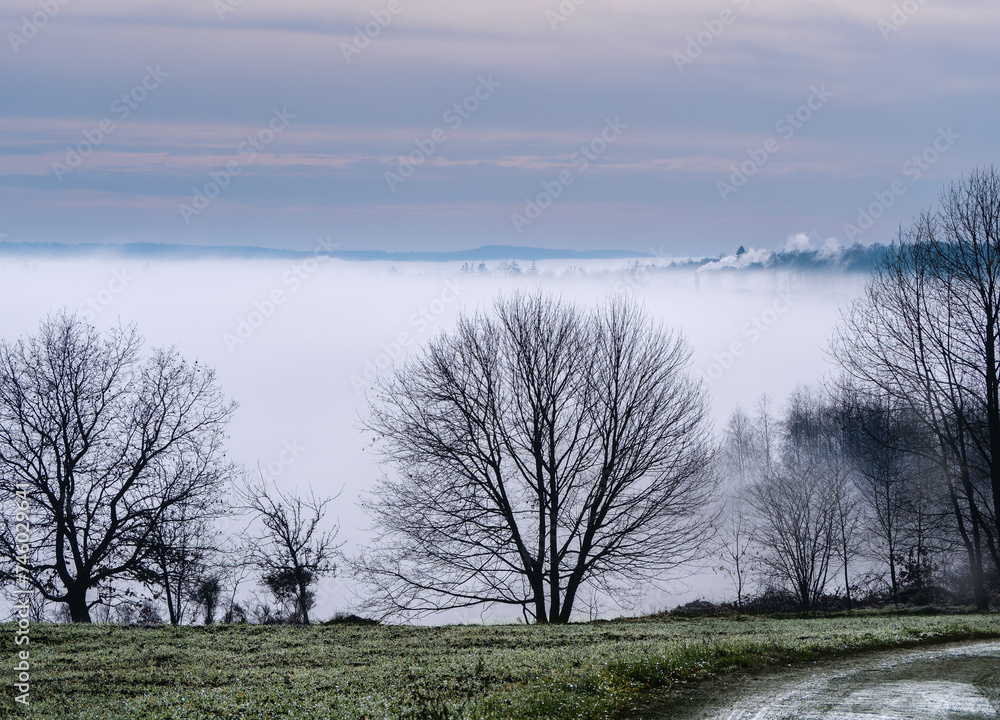 Nebel, Morgendunst, kühl, Fernblick Berge Wald Nebel, Morgendunst, kühl, Fernblick Berge Wald