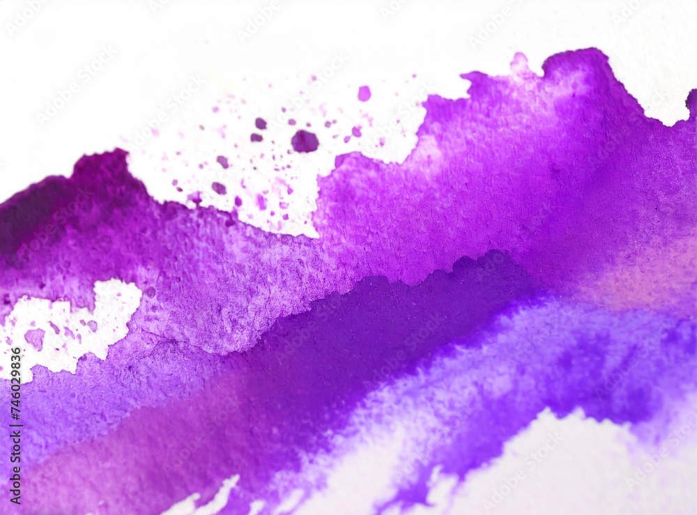 Purple watercolor background design - obrazy, fototapety, plakaty 