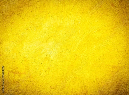 Yellow wall texture background/wallpaper with vignette for design.