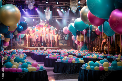 Magical Celebration: Enthralling Views of an Aesthetically Decorated HL Theme Party Space photo