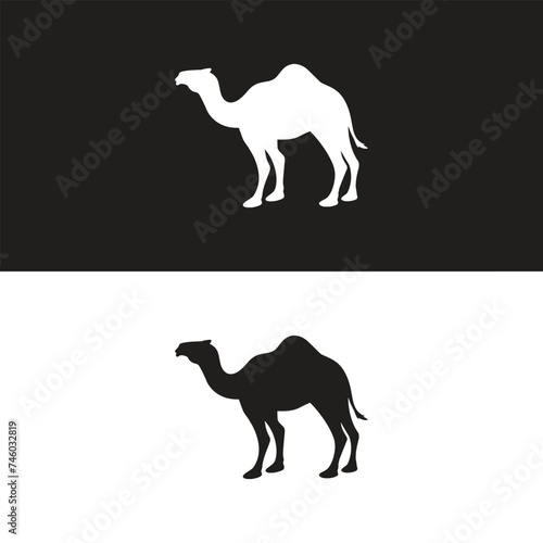 camel logo design template,vintage camel vector illustration	