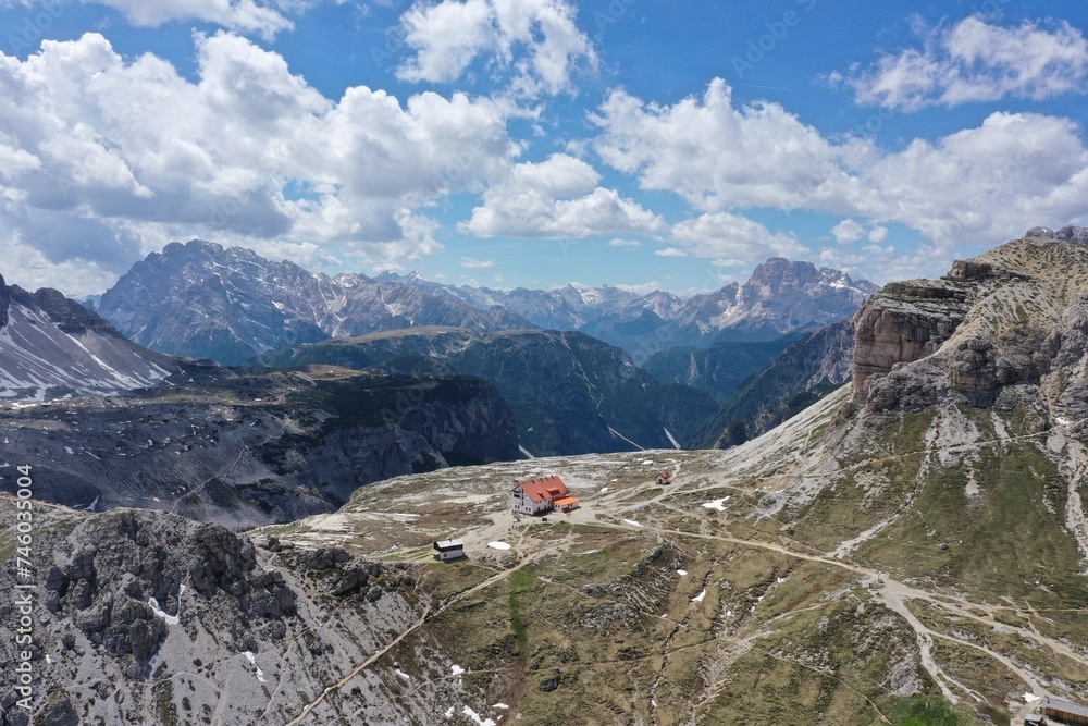 Drei-Zinnen Hütte in Südtirol, Italien