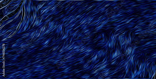 abstract silky blue fabric wavy background