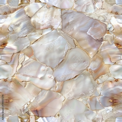 luminous nacre pattern, seamless mother-of-pearl texture for exquisite digital backgrounds, luxury branding, and decor photo
