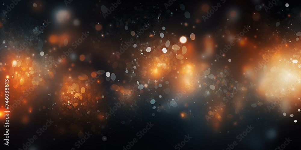 Colorfull sparks flying like particles on black background Abstract backgroundCreated with 