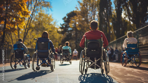 Inclusive Sports Event: Wheelchair Users as Spectators Celebrating Unity and Equality in a Diverse Community