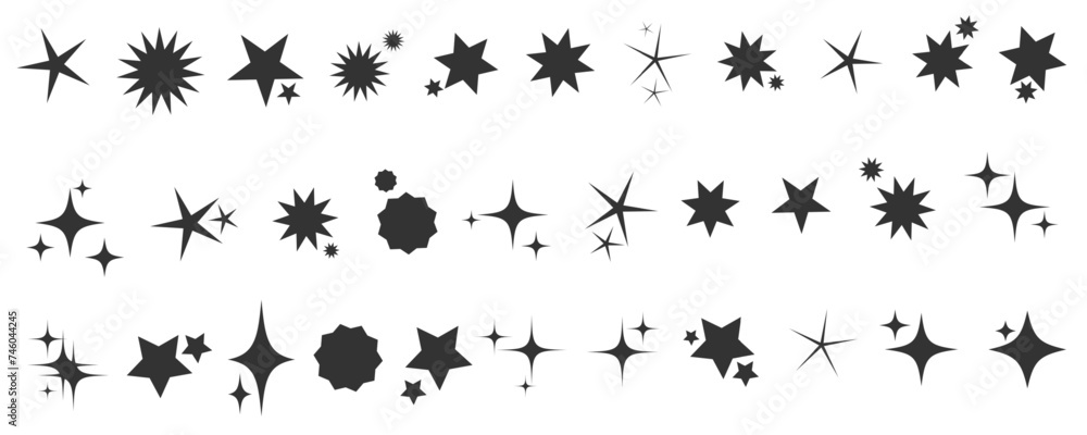 Shooting Star Black. Shooting star with an elegant star trail on a white background. Festive star sprinkles, powder. Vector png. Shooting Star Black. Shooting star with an elegant star trail on a white background. Festive star sprinkles, powder. Vector png.