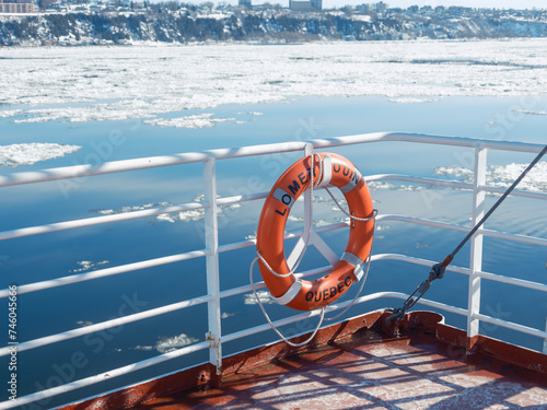 life buoy on the boat