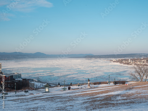 landscape with snow