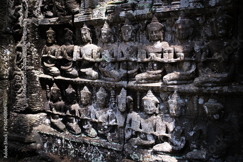 A sculpture in the Angkor Wat temple