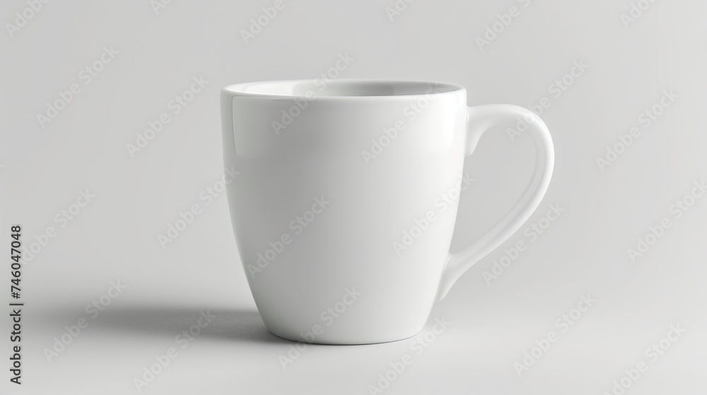 Fototapeta premium Background with a white coffee cup