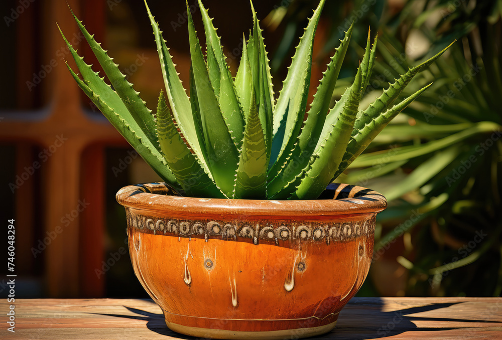 Aloe Vera in Pot, Mini Aloe Vera Plants Growing in Home Pot, Aloevera Cosmetics Ingredient Aloe Vera in Pot, Mini Aloe Vera Plants Growing in Home Pot, Aloevera Cosmetics Ingredient
