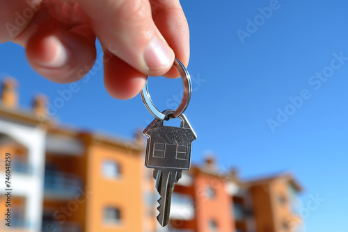 Key to a new home in hand, buying or renting a new home