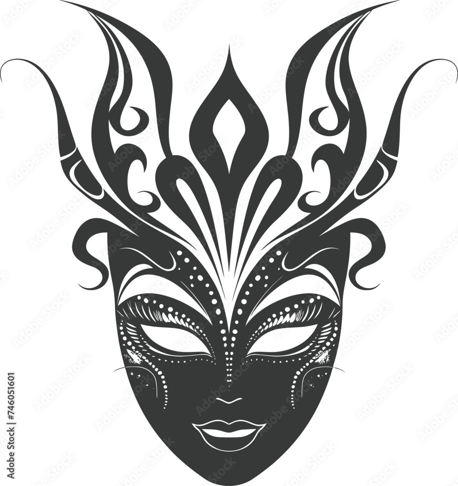 Silhouette Mask for the masquerade black color only