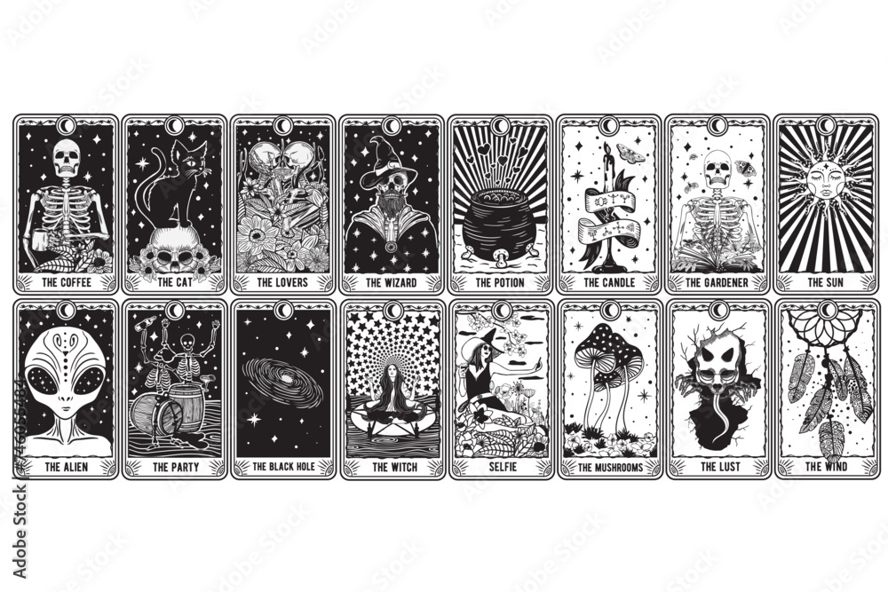 Tarot Cards Bundle Funny, Tarot Cards, Tarot Bundle, Funny Tarot, the ...