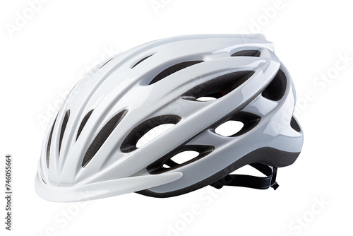 White bicycle bike safety helmet