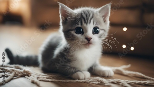 A perplexed gray and white kitten looking adorably confused   © Jared
