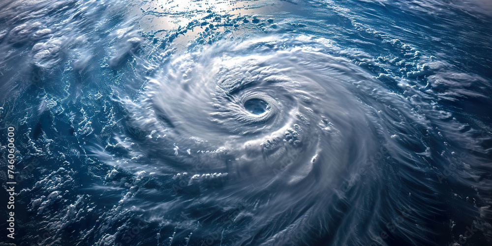 Hurricane Florence over Atlantics. Satellite view