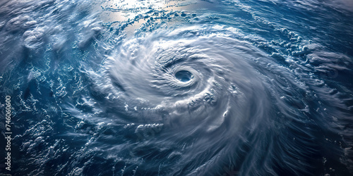 Hurricane Florence over Atlantics. Satellite view