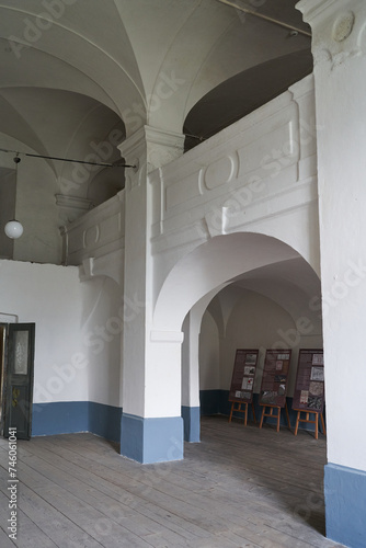 Prague, Czech Republic — June 17, 2023 - Interior of Invalidovna — baroque building for war veterans photo