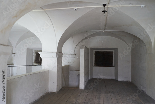 Prague, Czech Republic — June 17, 2023 - Interior of Invalidovna — baroque building for war veterans photo