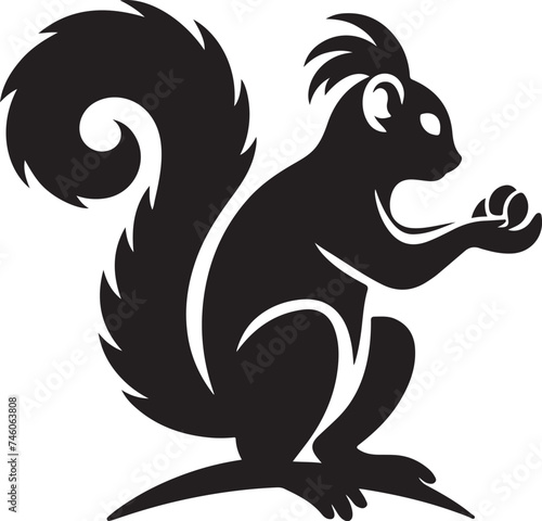 Squirrel Silhouette vector illustration