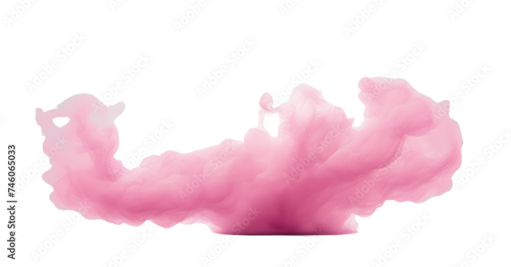 Smoke on pink over isolated background. Effect element Smoke on pink over isolated background. Effect element