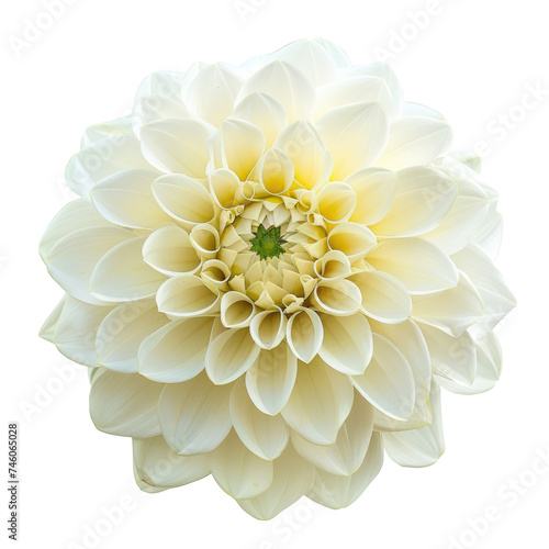 Wallpaper Mural Top view of Dahlia flower on a transparent background, perfect for representing the theme of Valentine's Day. Torontodigital.ca