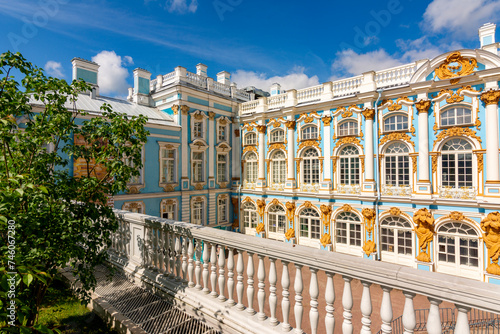 Catherine palace in Tsarskoe Selo (Pushkin), Saint Petersburg, Russia photo