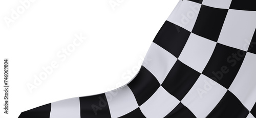Black and white checkered abstract background. Race background with space for text. Racing flag - PNG