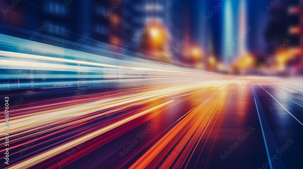 blurred traffic background banner at night,art design blurred traffic background banner at night,art design